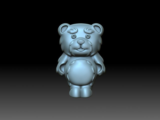 Bear Model Cetak 3D .c4d .max .obj .3ds .fbx .stl .blend 