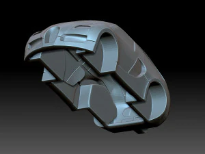 Stylized Bugatti 3D Print Model