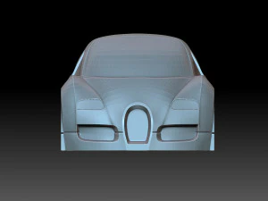 Stylized Bugatti 3D Print Model