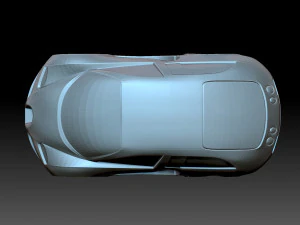 Stylized Bugatti 3D Print Model