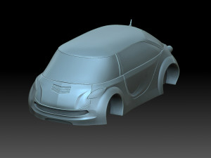 Stylized Chevrolet Corvette 3D Print Model