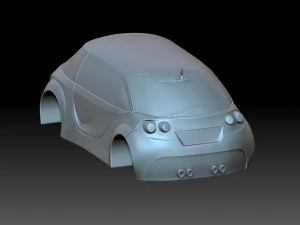 Stylized Chevrolet Corvette 3D Print Model