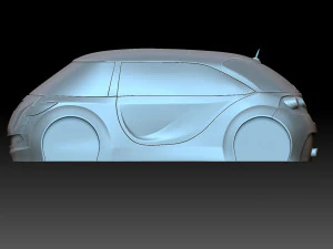 Stylized Chevrolet Corvette 3D Print Model