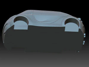 Stylized Chevrolet Corvette 3D Print Model