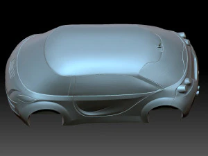 Stylized Chevrolet Corvette 3D Print Model