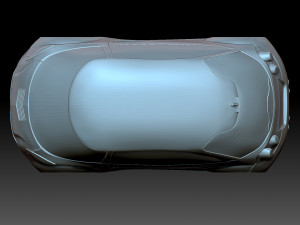 Stylized Chevrolet Corvette 3D Принт Модель