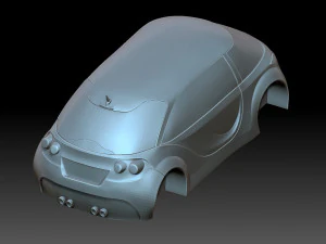 Stylized Chevrolet Corvette 3D Print Model