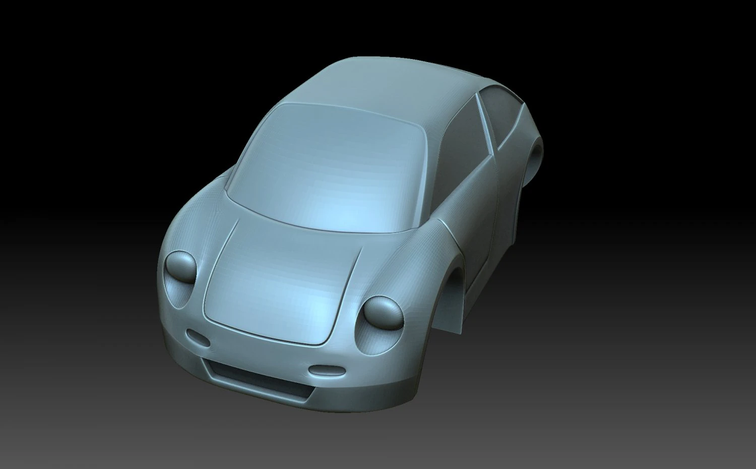 Stylized Ferrari 3D Print Model .c4d .max .obj .3ds .fbx .stl .blend 
