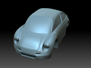 Stylized Ferrari 3D Print Model