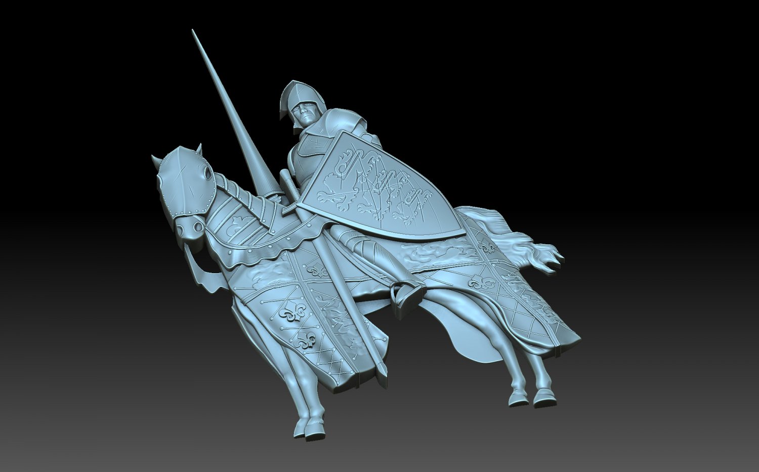 3d model knight