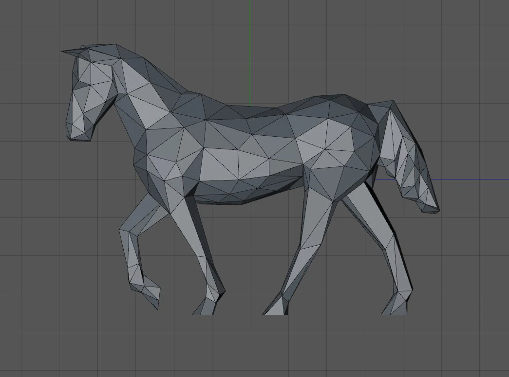 Low poly Horse 3D Print Model .c4d .max .obj .3ds .fbx .stl .blend 