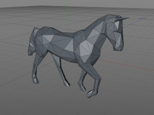 Low poly Horse 3D Baskı Modeli
