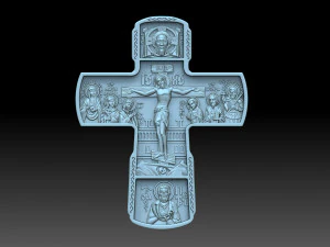 Religious cross 3D Print Model
