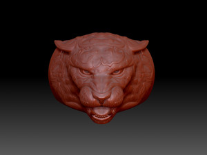Leopards Head 3D Print Model