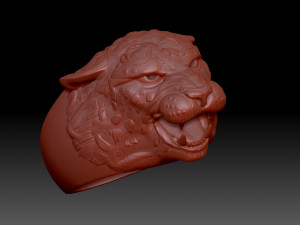 Leopards Head Modelo de Impressão 3D