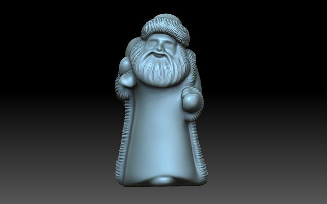 Santa Claus 3D-Druckmodell .c4d .max .obj .3ds .fbx .stl .blend 