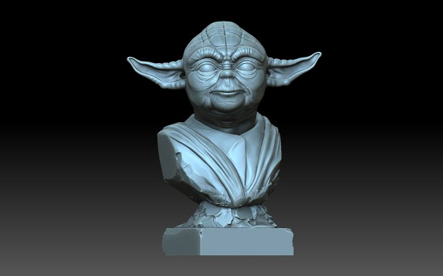 Yoda 3D-printmodel .c4d .max .obj .3ds .fbx .stl .blend 