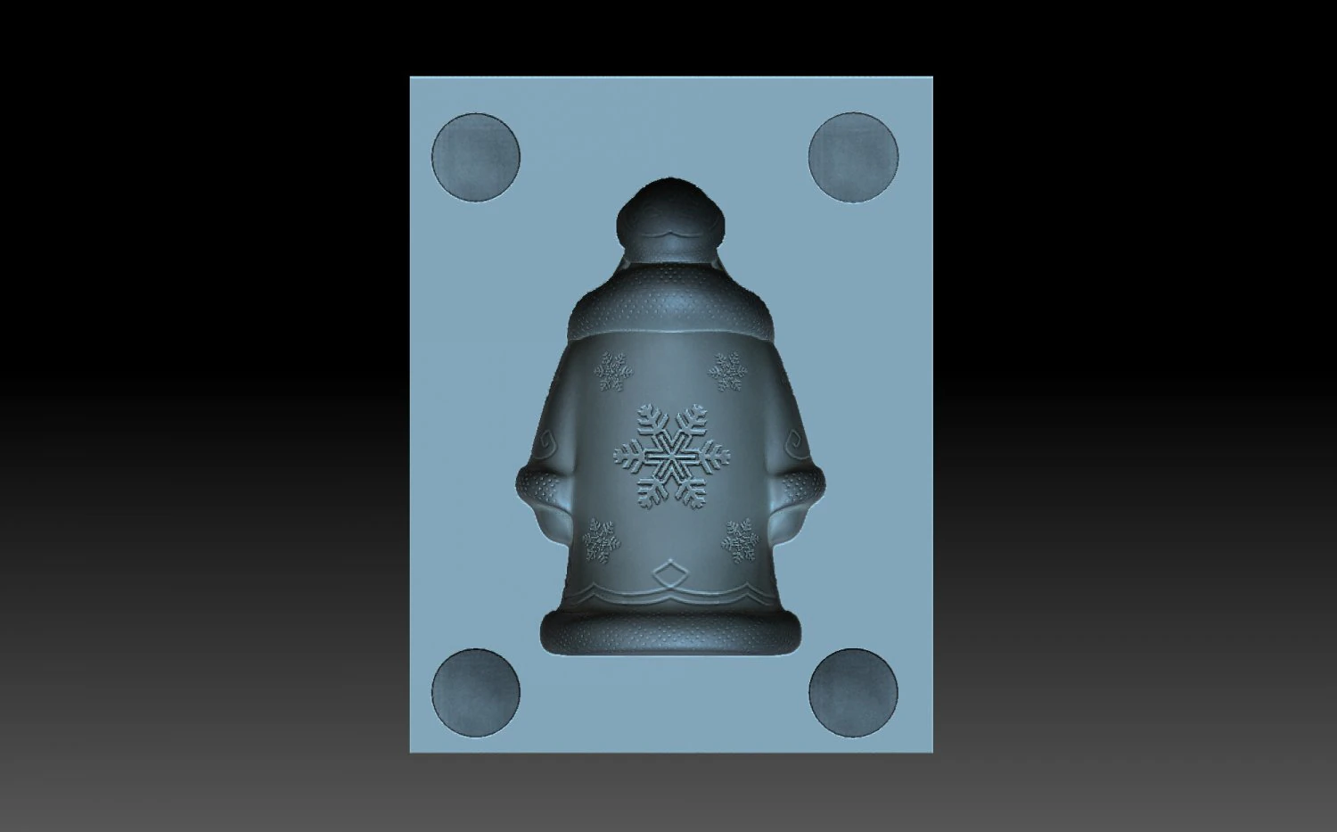 Santa Claus 3D Print Model .c4d .max .obj .3ds .fbx .stl .blend 