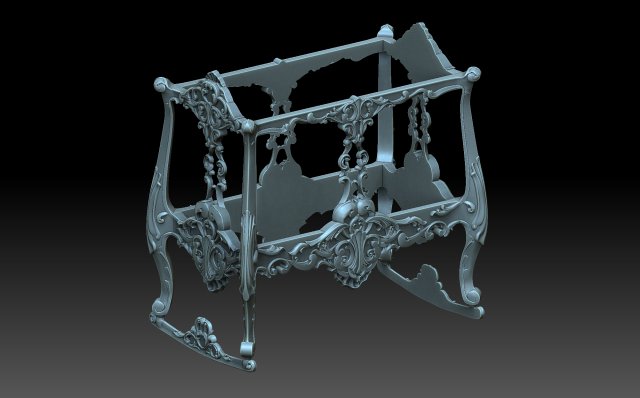 Childrens bed Modelo de Impressão 3D .c4d .max .obj .3ds .fbx .stl .blend 
