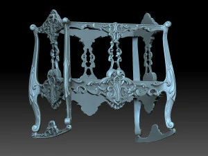 Childrens bed 3D Print Model