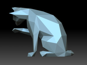 Lowpoly cat 3D प्रिंट मॉडल