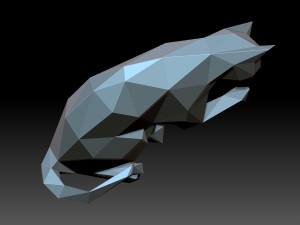 Lowpoly cat Modèles 3D en vedette