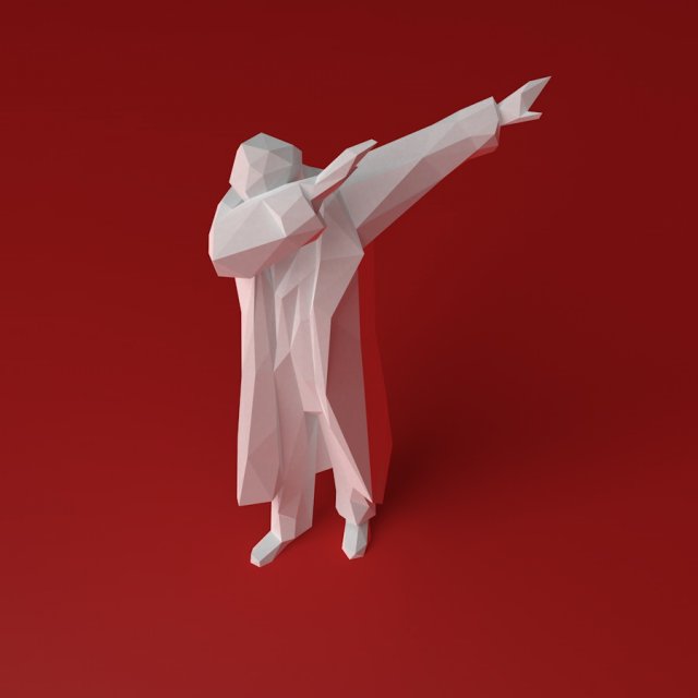 Lenin dab 3D Print Model .c4d .max .obj .3ds .fbx .stl .blend 