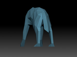 Low poly wolf 3D Принт Модель