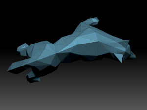 Low poly wolf 3D Принт Модель