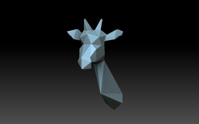 Giraffe Model Cetak 3D .c4d .max .obj .3ds .fbx .stl .blend