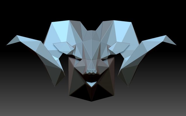 Mountain sheep 3D-printmodel .c4d .max .obj .3ds .fbx .stl .blend 