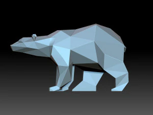Polar Bear 3D Print Model