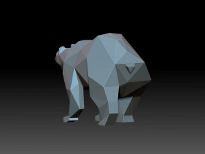 Polar Bear 3D Print Model