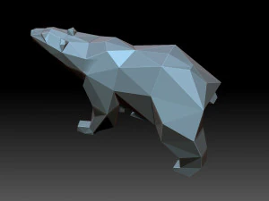 Polar Bear 3D Print Model