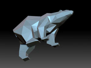 Polar Bear 3D Print Model