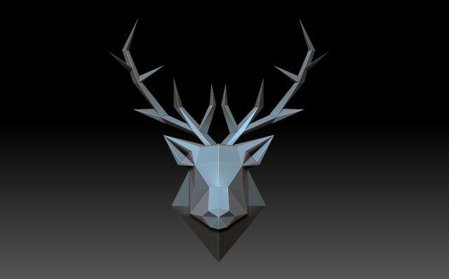 Deer 3D Print Model .c4d .max .obj .3ds .fbx .stl .blend 