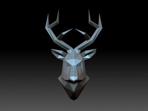 Head deer 3D Print Model