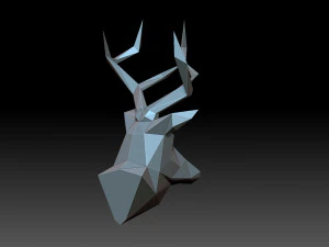 Head deer 3D Print Model