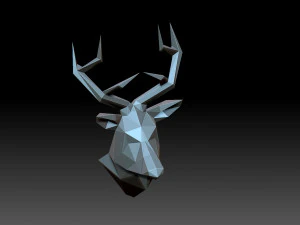 Head deer 3D Print Model
