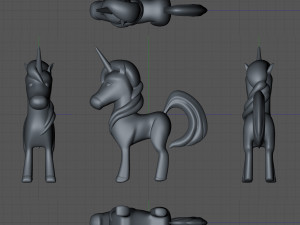 Unicorn 3D Baskı Modeli
