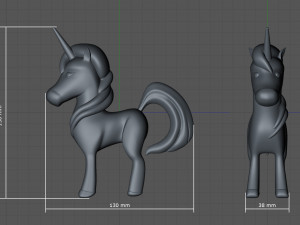 Unicorn 3D Baskı Modeli