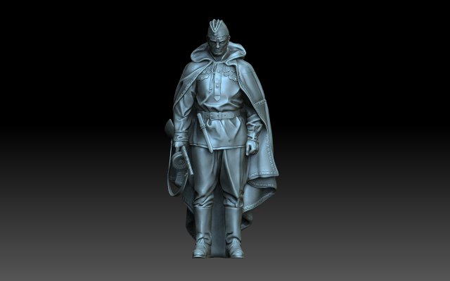 Soldier 3D Принт Модель .c4d .max .obj .3ds .fbx .stl .blend 