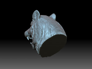 Head tiger Modèles 3D en vedette