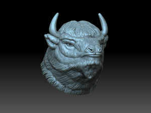 Head Bison Modelo de impresión 3D