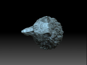Head wolf Model do druku 3D