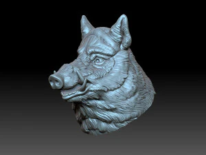 Domuz kafası 3D Baskı Modeli