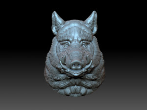 Boar head 3D Print Model