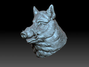 Boar head 3D Print Model