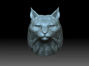 Lynx head 3D Print Model