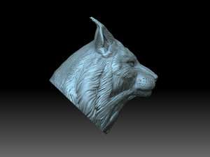 Lynx head 3D Baskı Modeli